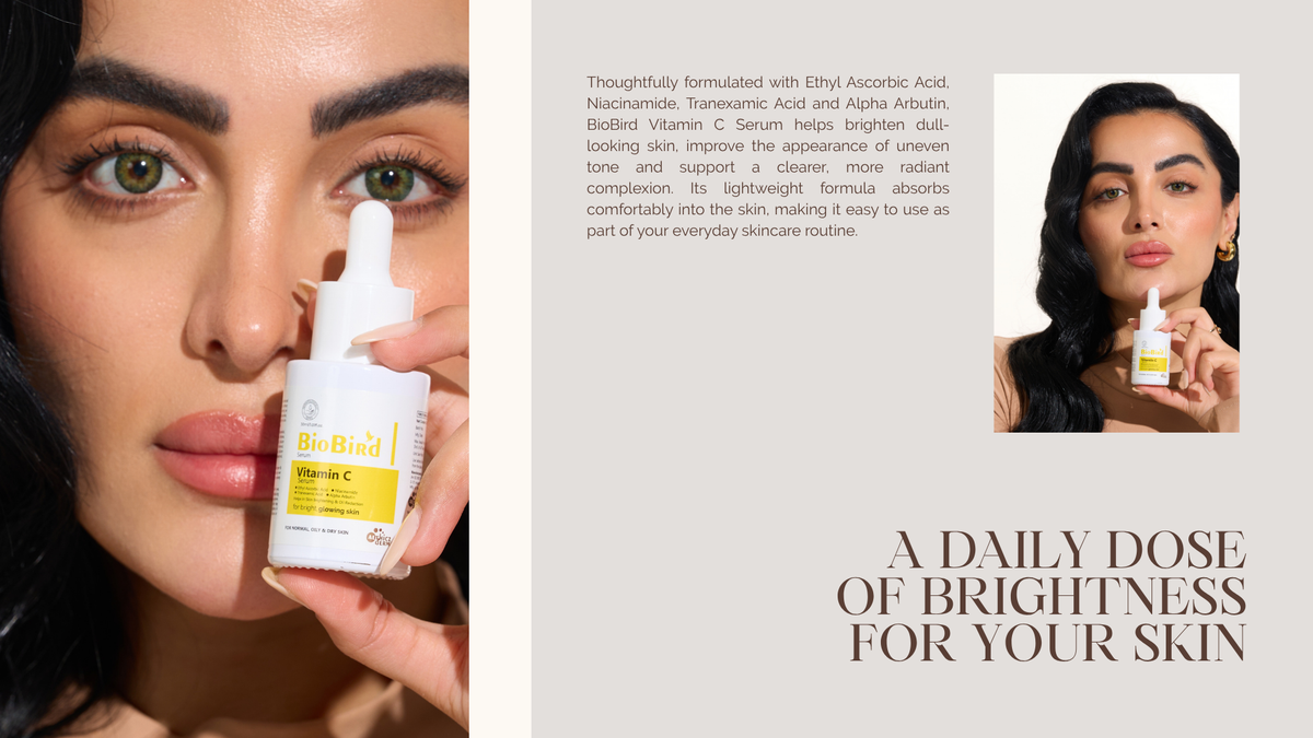 BioBird Niacinamide Vitamin C Serum | 10% Vitamin C for Dark Spots & Glow