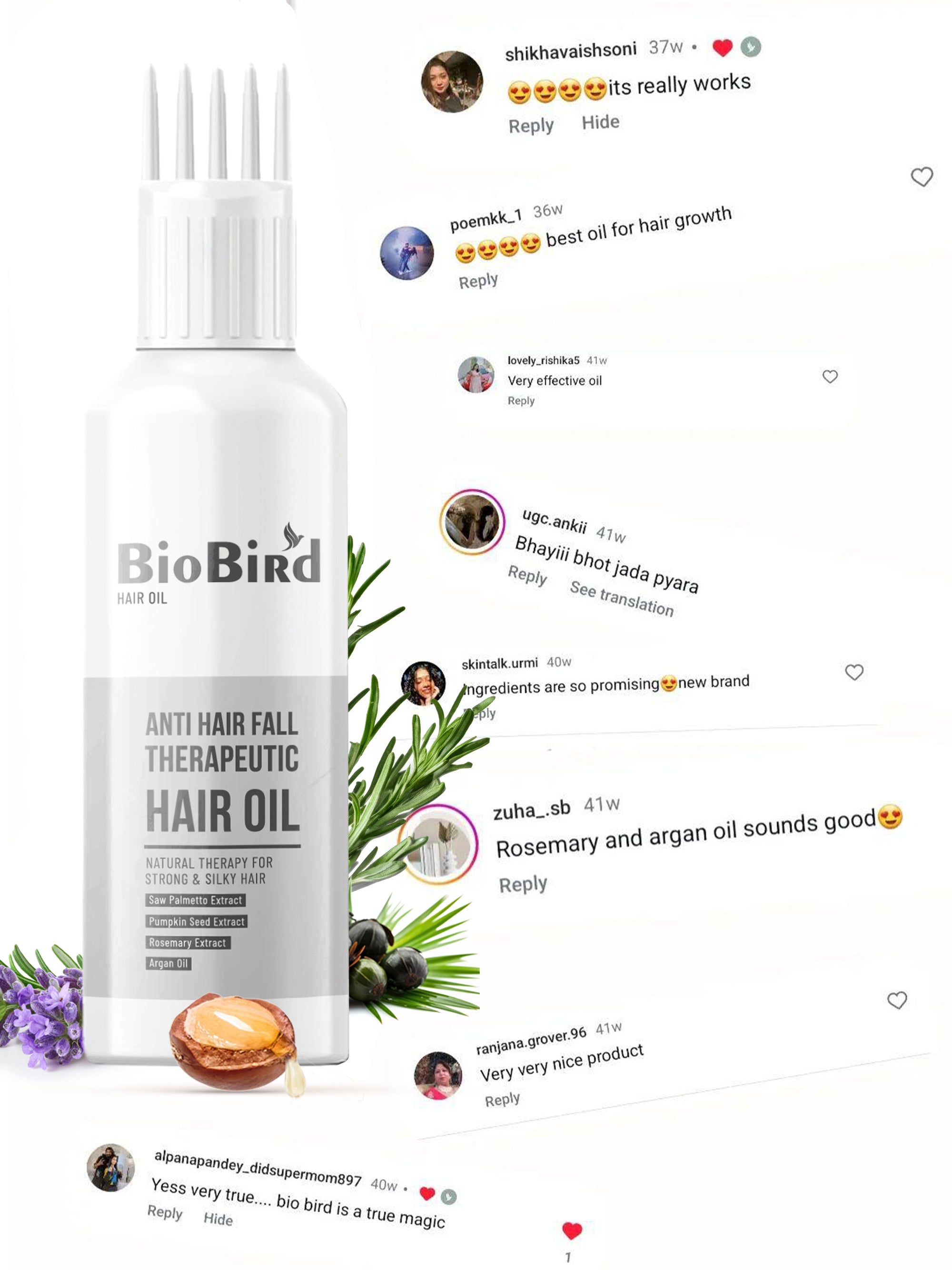 BioBird Rosemary Hair Growth Oil - 100ml