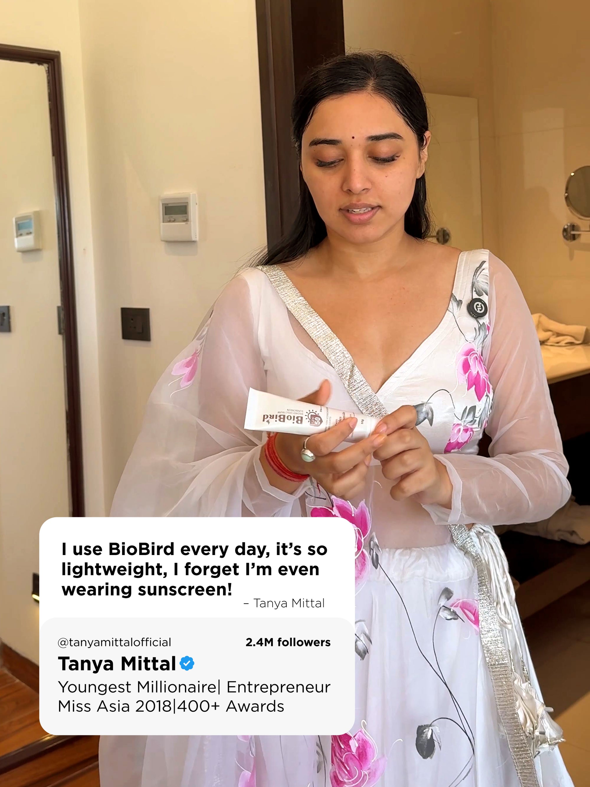 BioBird Sunscreen With Niacinamide & Ceramides