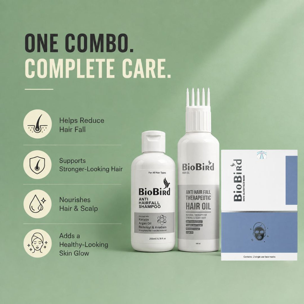 BioBird Hair Growth Essentials Kit | For Weak, Breakage-Prone Hair & Scalp Care