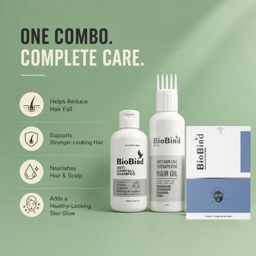 BioBird Hair Growth Essentials Kit | For Weak, Breakage-Prone Hair & Scalp Care