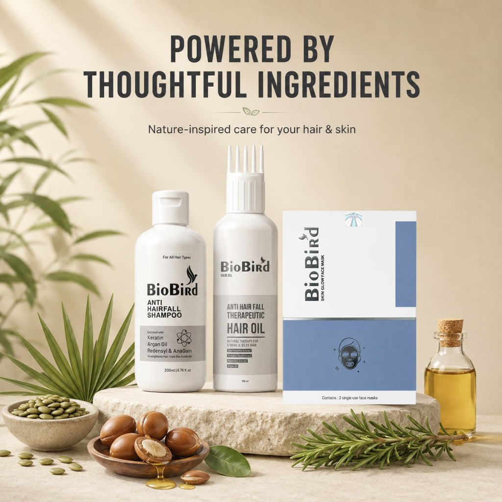 BioBird Hair Growth Essentials Kit | For Weak, Breakage-Prone Hair & Scalp Care