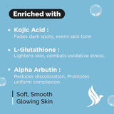 BioBird Kojic Acid Soap with Kojic Acid, L-Glutathione and Alpha Arbutin for skin brightening
