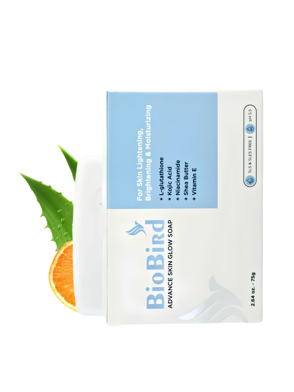 BioBird Advanced Skin Glow Tan Removal Soap (2 x 75 g)