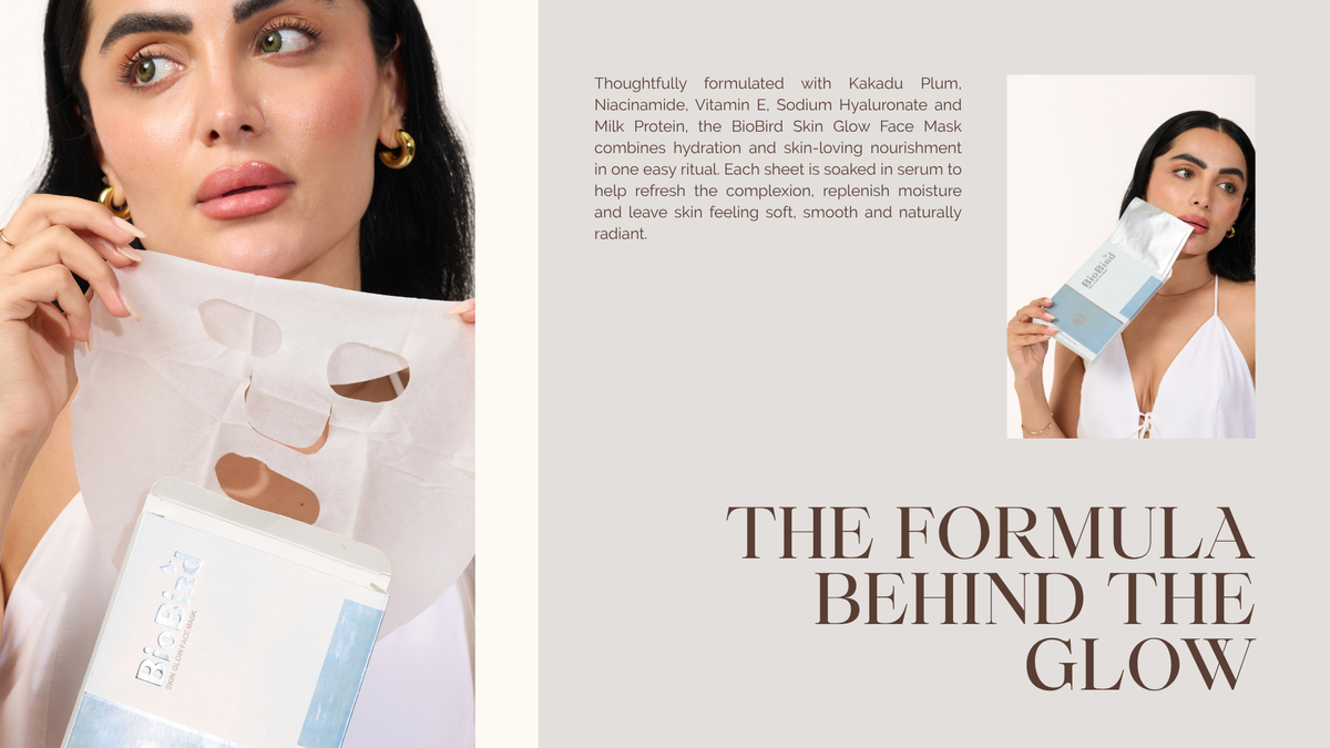 BioBird Vitamin E Face Mask | Hydrating Sheet Mask for Dull & Dry Skin