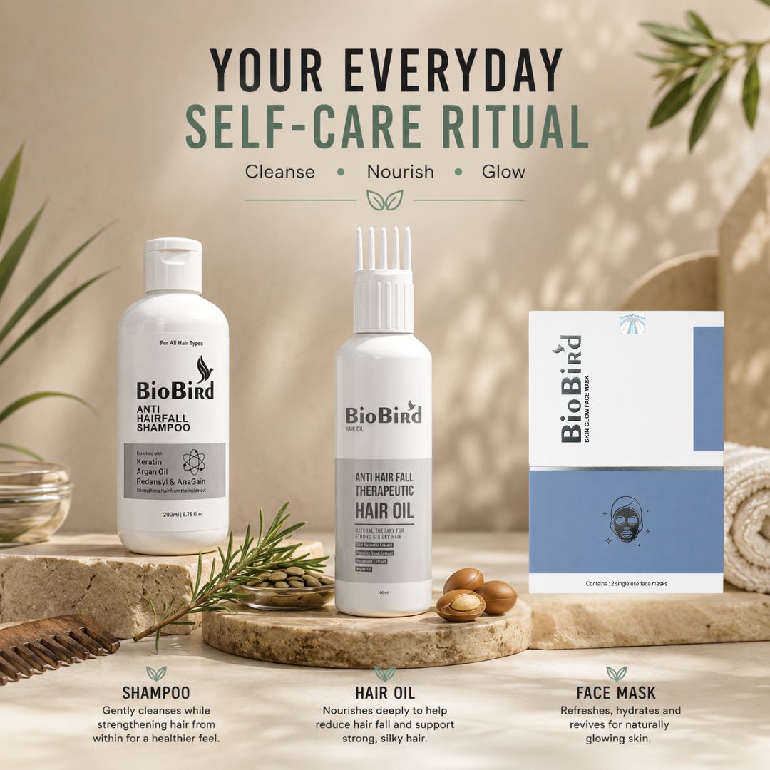 BioBird Hair Growth Essentials Kit | For Weak, Breakage-Prone Hair & Scalp Care
