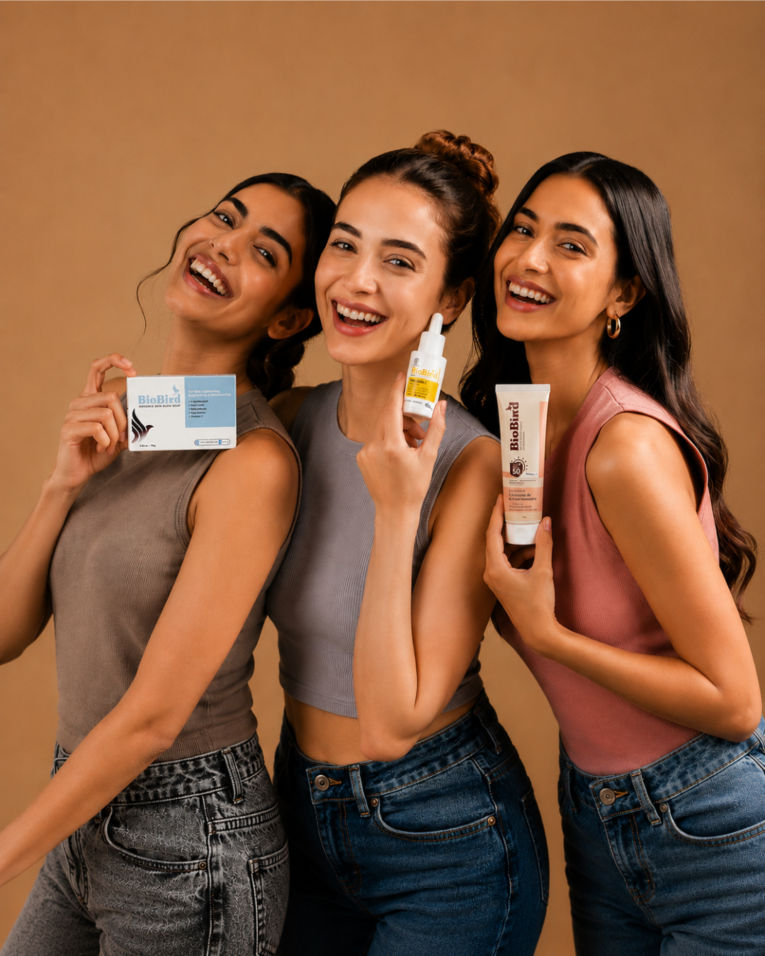 BioBird Glow Essential Kit  (Vitamin C Serum + SPF 50 PA+++ Sunscreen + Skin Glow Soap)