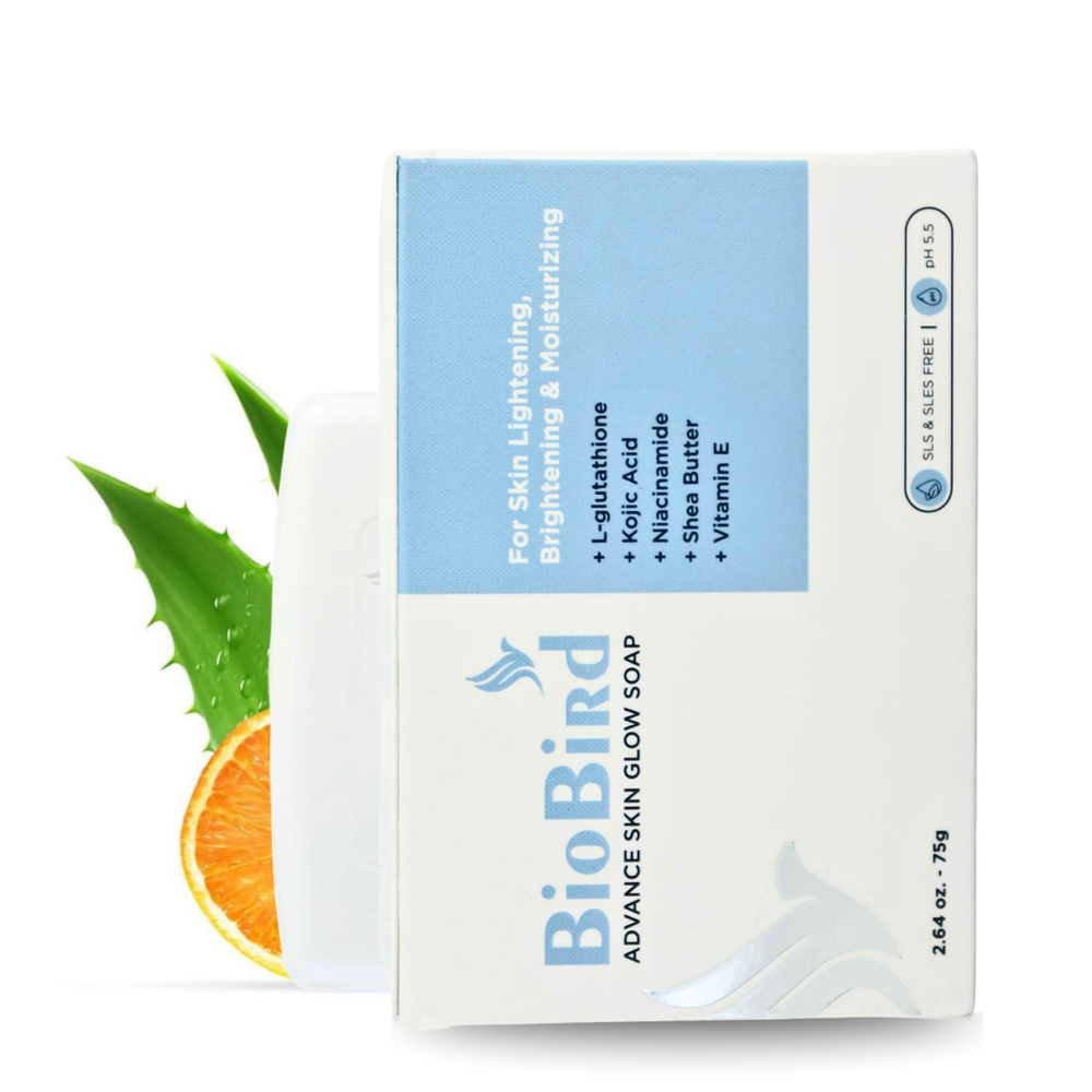 BioBird Kojic Acid Soap for Tan Removal, Skin Brightening and Glowing Skin