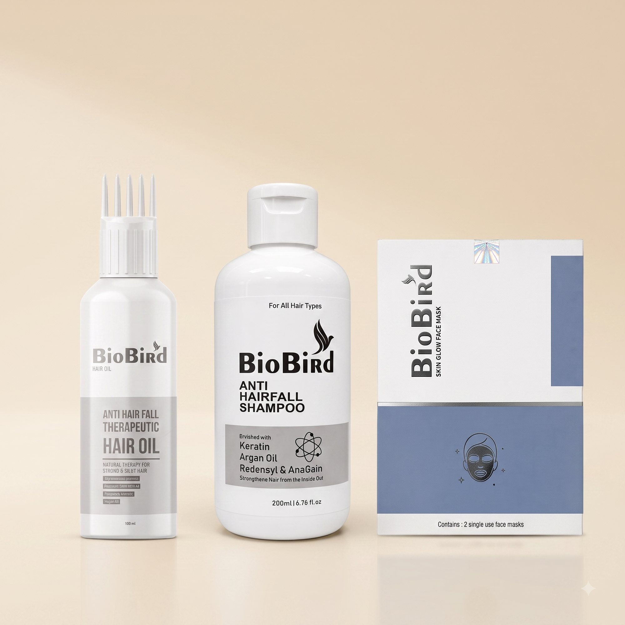 BioBird Hair Growth Essentials Kit | For Weak, Breakage-Prone Hair & Scalp Care