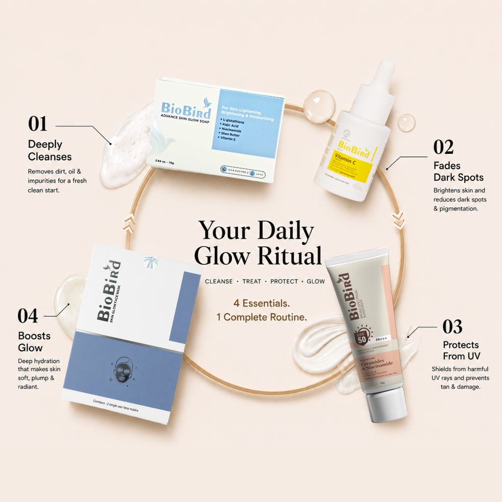 Four BioBind skincare products