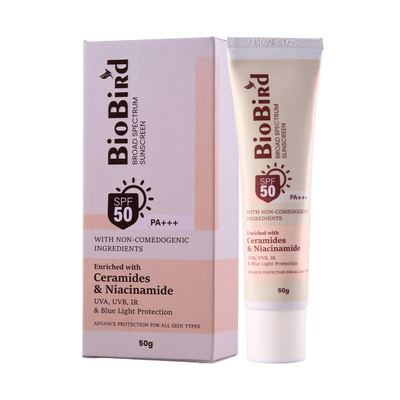 BioBird Niacinamide Sunscreen SPF 50 PA+++ | No White Cast & Broad-Spectrum Protection BioBird.in